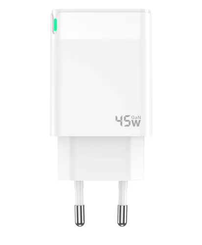 Jellico C105K Hálózati töltő 45W 1 x USB-C +USB-C  - Lightning kábel, fehér