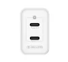 Jellico C106 Hálózati töltő GaN PD 45W 2 x USB-C, fehér