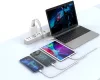 Jellico fali töltő C79 GaN PD 65W 2xUSB-C + 1xUSB QC3.0 + kábel USB-C - USB-C, fehér