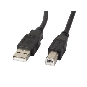   Lanberg USB 2.0 A - USB 2.0 B (apa - apa) kábel 1.8 m - Fekete FERRITE