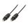 Logilink Audiokábel, Toslink/M - Toslink/M, PMMA vezeték, fekete, 0,5 m