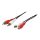 Logilink Audiokábel, 2x RCA/M - 2x RCA/F, fekete, 5 m (CA1037)