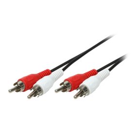   Logilink Audiokábel, 2x RCA/M - 2x RCA/M, fekete, 5 m (CA1040)