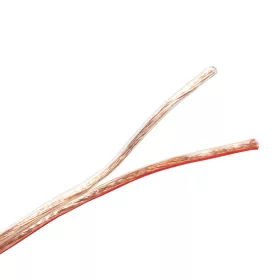   Logilink Hangszóró beépítő kábel, 2x 1,5 mm2, átlátszó, 10 m (CA1079)