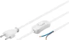 Well CABLE-PWSW-1XEU/2M-WE-WL Kapcsolós hálózati kábel szabad vezeték véggel 2 m, fehér