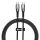 Baseus CADH000701 Glimmer Series USB-C apa - USB-C apa Adat és töltőkábel - Fekete (1m)