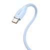 Baseus CAGD010003 Jelly Cable USB-A apa - USB-C apa 2.0 Adat és töltőkábel - Kék (1.2m)