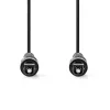 Nedis CAGP25000BK100 Toslink csatlakozó, fekete, 10 m