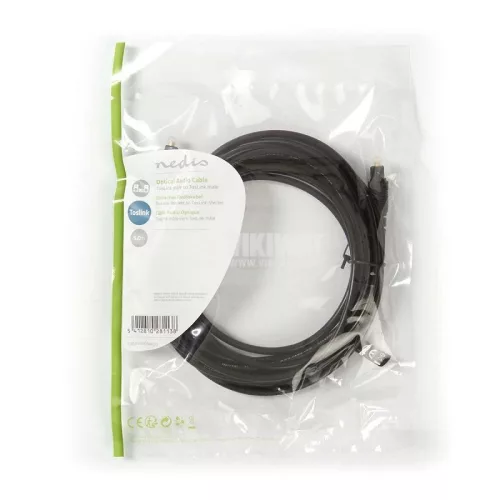 Nedis CAGP25000BK50 Toslink csatlakozó, fekete, 5 m