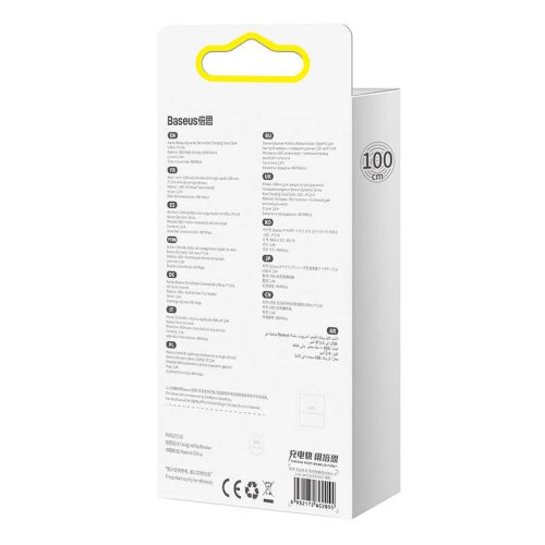 Baseus CALD000407 Dynamic Series USB-A apa 2.0 - Lightning apa Adat és töltőkábel - Narancssárga (1m)