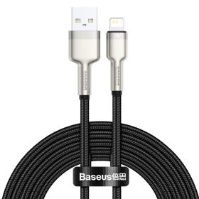   Baseus Cafule USB / Lightning kábel 2.4A 2m, fekete (CALJK-B01)