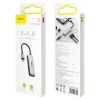 Baseus CALL52-S1 3-in-1 iP Lightning to 2x lightning + 3.5mm Audio Adapter L52 Ezüst