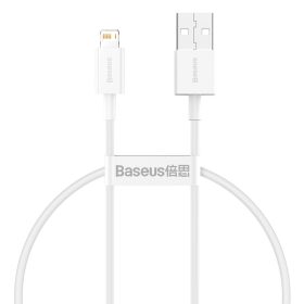   Baseus Type-USB - Lightning Superior Series Gyors töltés, Adatkábel, PD 20W 0.25m, fehér (CATLYS-02)