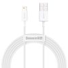 Baseus Superior USB - Lightning kábel 2 m 2,4A fehér (CALYS-C02)