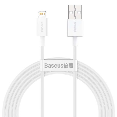 Baseus Superior USB - Lightning kábel 2 m 2,4A fehér (CALYS-C02)