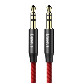   Baseus Yiven audio kábel mini jack 3,5 mm AUX 1m, piros (CAM30-B91)