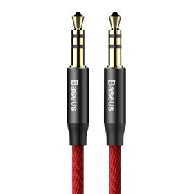   Baseus Yiven audio kábel mini jack 3,5 mm AUX 1.5m, piros (CAM30-C91)