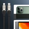 Baseus CATLYY-01 Fish Eye kábel USB-C apa 2.0 - Lightning apa Adat és töltőkábel - Fekete (1m)