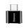 Baseus CATOTG-01 átalakító, USB[anya] - Type-C[apa], fekete