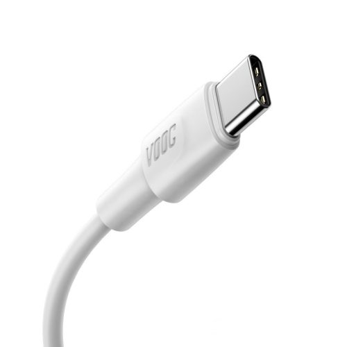 Baseus CATSW-G02 USB/USB-C adat- és töltőkábel, VOOC Quick Charge 3.0 gyorstöltés, 5A, 2m, fehér
