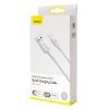 Baseus CATSW-G02 USB/USB-C adat- és töltőkábel, VOOC Quick Charge 3.0 gyorstöltés, 5A, 2m, fehér
