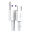 Baseus CATYS-A02 tartós kábel USB/USB-C 6A, 2m, fehér