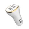 XO autós töltő CC19 fehér 2USB 2,4A