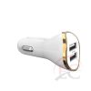 XO autós töltő CC19 fehér 2USB 2,4A