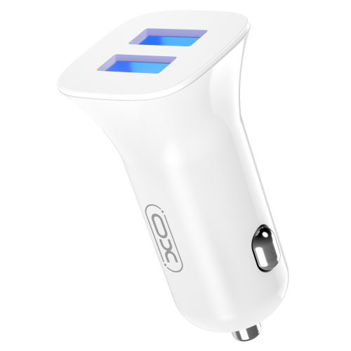XO autós töltő CC31 fehér 2USB 2,4A