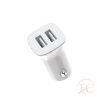 XO autós töltő CC31 fehér 2USB 2,4A