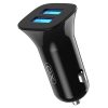 XO autós töltő CC31 fekete 2USB 2,4A