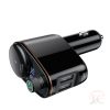 Baseus Locomotive CCALL-RH01 bluetooth FM transmitter MP3 fekete