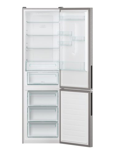 Candy CCE4T620EX hűtőszekrény, alulfagyasztós (377 liter), inox