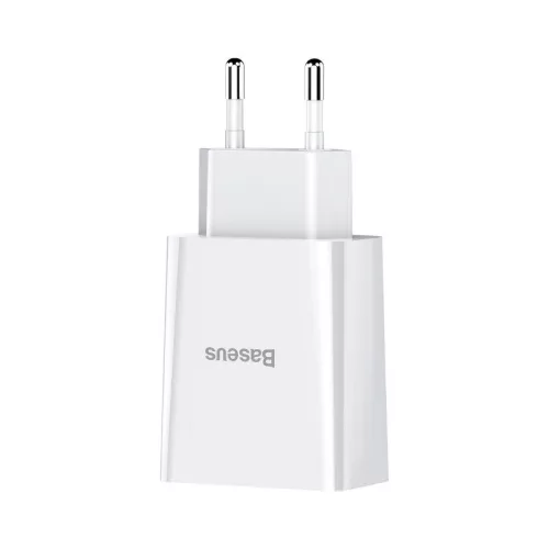 Baseus fali töltő 2x USB 2.1A, 10,5 W, fehér (CCFS-R02)