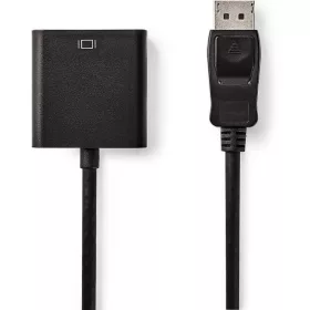  Nedis CCGB37351BK02 DisplayPort VGA/D-Sub átalakító fekete, 20cm