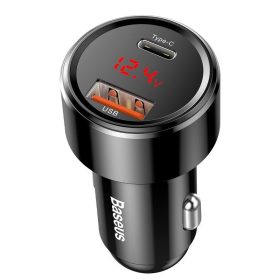   Baseus Magic PPS autós töltő QC 4.0+ USB + PD 45W, fekete (CCMLC20C-01)