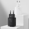 Baseus CCXJ-B02 Compact hálózati töltő USB Type-C / USB-A 20W 3A QC3.0 – Fehér