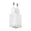 Baseus CCXJ010202 Kompakt Hálózati Töltő Adapter 10.5W Fehér