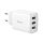 Baseus hálózati töltő, Compact töltő 3XUSB, 17W, EU, fehér (CCXJ020102)