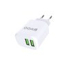 BWOO hálózati töltő CDA60 2x USB 2,4A fehér