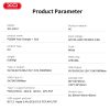 XO CE12 Hálózati Adapter USB + Type-C 3.0 PD20W gyorstöltéssel - fehér
