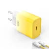 XO CE18 PD hálózati töltő USB-C 30W QC3.0  USB-C-Lightning kábellel– sárga-fehér