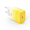 XO CE18 PD hálózati töltő USB-C 30W QC3.0  USB-C-Lightning kábellel– sárga-fehér