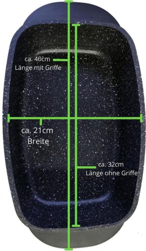 Cheffinger CF-RO32 Márvány bevonatú kacsasütő – 32 cm