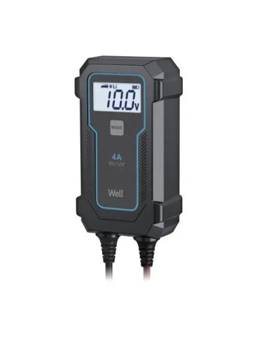 Well CHAR-CAR-CBC04-WL LiFePO4 Akkutöltő 6V/2A, 12V/4A, mikroprocesszorral