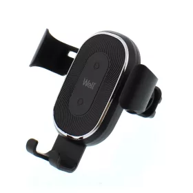   Well CHAR-WLESS-ASSIST-WL autós tartó, Univerzális, mobiltelefonokhoz + Qi Wireless vezeték nélküli töltő, 10 W fekete