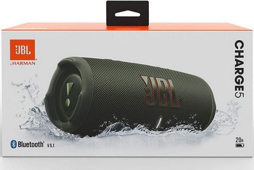 JBL Charge 5 hordozható bluetooth hangszóró, zöld
