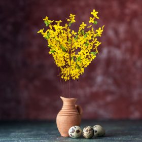 CMK-9296 Húsvéti dekoráció - aranyeső - sárga