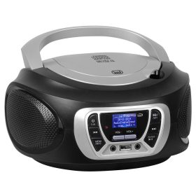   Trevi CMP 510 DAB Hordozható Sztereó Boombox CD-lejátszó, DAB/DAB+, FM rádióval, AUX és USB bemenettel, fekete szín