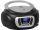 Trevi CMP 510 DAB Hordozható Sztereó Boombox CD-lejátszó, DAB/DAB+, FM rádióval, AUX és USB bemenettel, fekete szín
